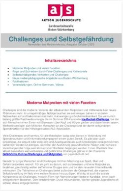 Challenges und Selbstgefährdung - ajs-bw