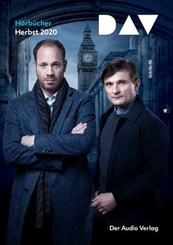 Hörbücher Herbst 2020 - Der Audio Verlag - dtv Verlag