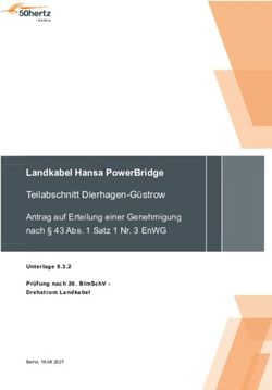 Landkabel Hansa PowerBridge - Teilabschnitt Dierhagen-Güstrow Antrag auf Erteilung einer Genehmigung
