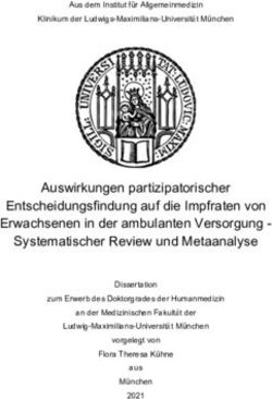 Auswirkungen partizipatorischer Entscheidungsfindung auf die Impfraten von Erwachsenen in der ambulanten Versorgung 6 Systematischer Review und ...