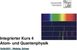 INTEGRIERTER KURS 4 ATOM- UND QUANTENPHYSIK - SOSE2021 - NIELABA, SCHEER - UNIVERSITÄT ...