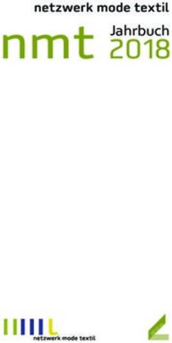 Nmt 2018 Jahrbuch - Netzwerk Mode Textil