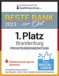 BESTE BANK 2023 - SIEGER 2023 - Mittelbrandenburgische Sparkasse