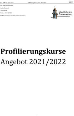 Profilierungskurse Angebot 2021/2022 - Max Delbr&uuml;ck Gymnasium