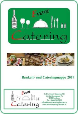 Bankett- und Cateringmappe 2019 - Event Catering Leoben