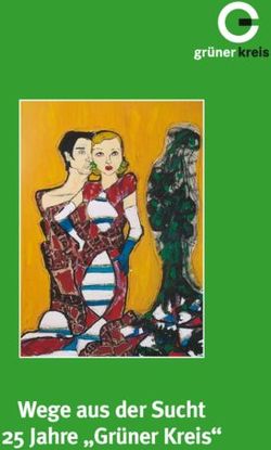 Wege aus der Sucht 25 Jahre "Grüner Kreis"