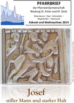 Josef stiller Mann und starker Halt - PFARRBRIEF - PfarreienGemeinschaft Neuburg St ...