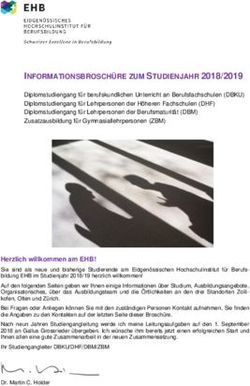 INFORMATIONSBROSCH&Uuml;RE ZUM STUDIENJAHR 2018/2019 - Eidgen&ouml;ssisches ...