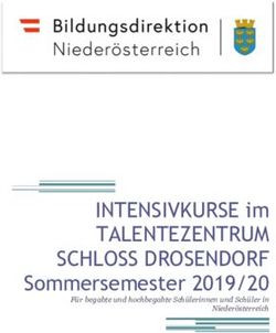 INTENSIVKURSE im TALENTEZENTRUM SCHLOSS DROSENDORF - Sommersemester 2019/20 Für begabte und hochbegabte Schülerinnen und Schüler in Niederösterreich