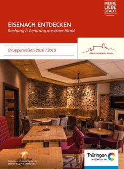 EISENACH ENTDECKEN Buchung & Beratung aus einer Hand Gruppenreisen 2018 / 2019 - G&Ouml;BEL'S SOPHIEN HOTEL
