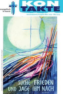 Gemeindebrief | Ausgabe M&auml;rz 2019 - Mai 2019 - Evangelische ...