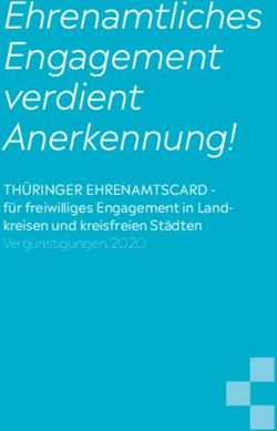 Ehrenamtliches Engagement verdient Anerkennung! - THÜRINGER EHRENAMTSCARD - für freiwilliges Engagement in Land-kreisen und kreisfreien Städten ...