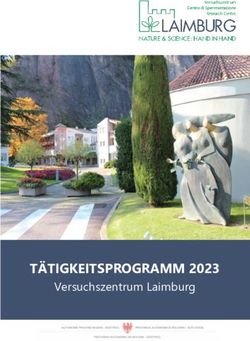 T&Auml;TIGKEITSPROGRAMM 2023 - Versuchszentrum Laimburg
