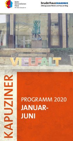 JANUAR- JUNI PROGRAMM 2020