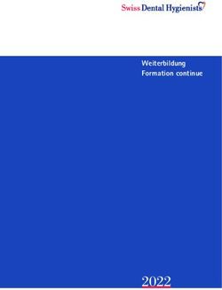 Weiterbildung Formation continue - Swiss Dental Hygienists