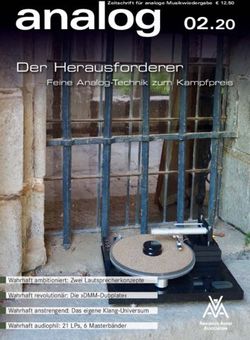 Analog 02.20 Der Herausforderer - Analogue Audio Association