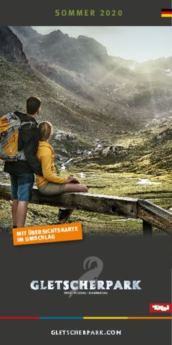 SOMMER 2020 - MIT ÜBERSICHTSKARTE IM UMSCHLAG