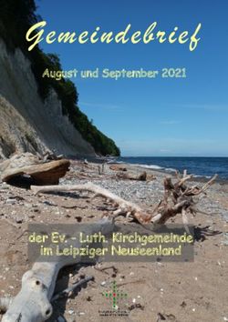 Gemeindebrief - der Ev - Luth. Kirchgemeinde im Leipziger Neuseenland - August und September 2021 - Kirchenbezirk Leipziger Land
