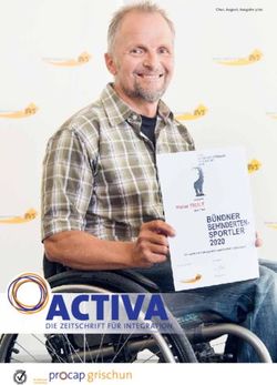 ACTIVA DIE ZEITSCHRIFT F&Uuml;R INTEGRATION - Chur, August, Ausgabe 3/20 - Procap Grischun