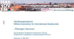 Handlungsprogramm Willkommenskultur f&uuml;r internationale Studierende - Pilotregion Hannover - Claudia Walther, Projektleiterin Bertelsmann ...