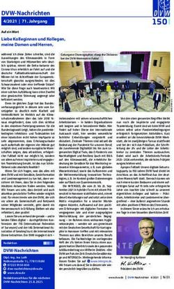 DVW-Nachrichten 4/2021 | 71. Jahrgang
