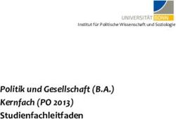 Politik und Gesellschaft (B.A.) Kernfach (PO 2013) Studienfachleitfaden - Institut f&uuml;r Politische Wissenschaft und Soziologie