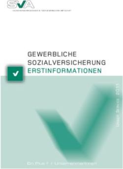 GEWERBLICHE SOZIALVERSICHERUNG ERSTINFORMATIONEN
