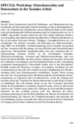 SPECIAL Workshop: Menschenrechte und Datenschutz in der Sozialen Arbeit