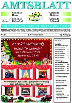 VERWALTUNGSVERBAND WEISSER SCHÖPS/NEISSE - Gemeinde Horka Gemeinde Kodersdorf