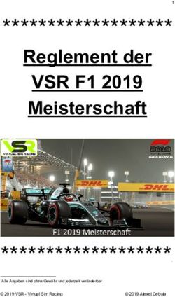 Reglement der VSR F1 2019 - Virtual Sim Racing