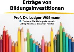 Erträge von Bildungsinvestitionen - Prof. Dr. Ludger Wößmann ifo Zentrum für Bildungsökonomik