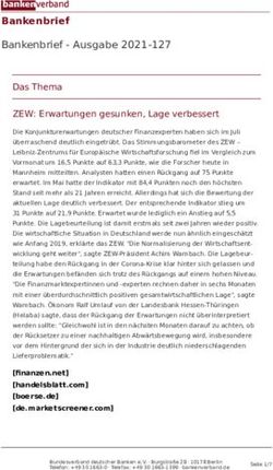 Bankenbrief Bankenbrief - Ausgabe 2021-127 - Das Thema ZEW: Erwartungen gesunken, Lage verbessert - Bundesverband deutscher ...