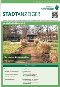 Die ersten Sonnenstrahlen - Heilbad Heiligenstadt