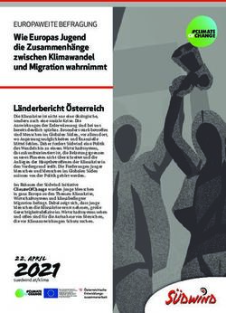 Wie Europas Jugend die Zusammenh&auml;nge zwischen Klimawandel und Migration wahrnimmt L&auml;nderbericht &Ouml;sterreich - S&uuml;dwind