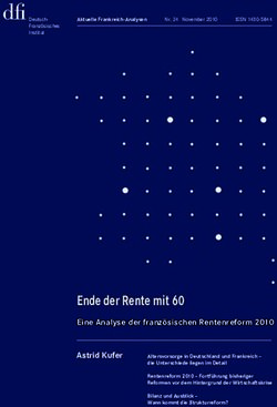 Ende der Rente mit 60 - Eine Analyse der franz&ouml;sischen Rentenreform 2010 Astrid Kufer - Deutsch-Franz&ouml;sisches Institut
