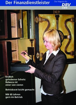 Der Finanzdienstleister - DBV - Deutschen ...