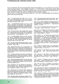 Fortsetzung der Literatur (ohne LSG)