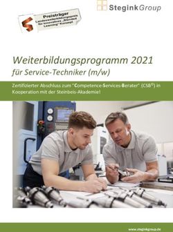 Weiterbildungsprogramm 2021 - f&uuml;r Service-Techniker (m/w) Zertifizierter Abschluss zum "Competence-Services-Berater" (CSB ) in Kooperation mit der ...