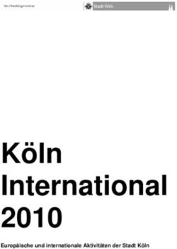 Köln International 2010 - Europäische und internationale Aktivitäten der Stadt Köln