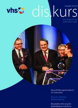 Dis.kursDas Magazin der - Neue Bildungsministerin im Interview Dossier: Digitale Weiterbildung Besondere Ehrung f&uuml;r Qualit&auml;tsjournalismus ...