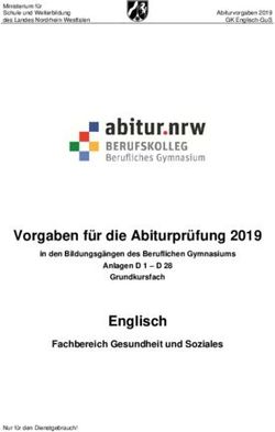 Vorgaben für die Abiturprüfung 2019 - Standardsicherung ...