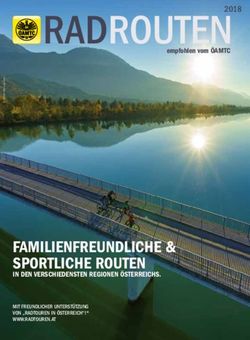 RADROUTENempfohlen vom &Ouml;AMTC - FAMILIENFREUNDLICHE & SPORTLICHE ROUTEN