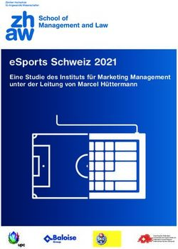 ESports Schweiz 2021 Eine Studie des Instituts für Marketing Management unter der Leitung von Marcel Hüttermann - Baloise Group