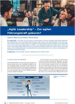 "Agile Leadership" - Zur agilen F&uuml;hrungskraft geboren? - Zur agilen F&uuml;hrungskraft geboren?