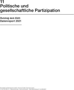 11 Politische und gesellschaftliche Partizipation - Auszug aus dem Datenreport 2021 - Kapitel 11: Politische und gesellschaftliche ...