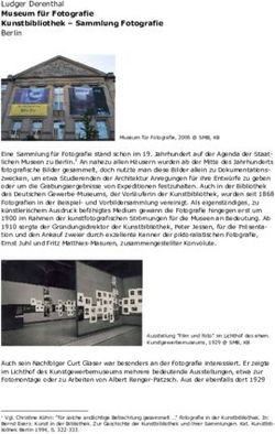 Ludger Derenthal Museum f&uuml;r Fotografie Kunstbibliothek - Sammlung Fotografie Berlin - Staatliche Museen zu Berlin