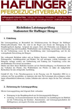 Richtlinien Leistungsprüfung Stationstest für Haflinger Hengste