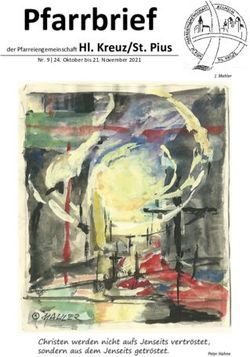 Pfarrbrief der Pfarreiengemeinschaft Hl. Kreuz/St. Pius - Nr. 9 ǀ 24. Oktober bis 21. November 2021 - Pfarrei St. Pius