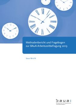METHODENBERICHT UND FRAGEBOGEN ZUR BAUA-ARBEITSZEITBEFRAGUNG 2019 - BAUA: BERICHT BAUA: BERICHT