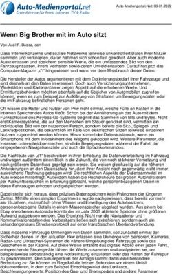 Wenn Big Brother mit im Auto sitzt